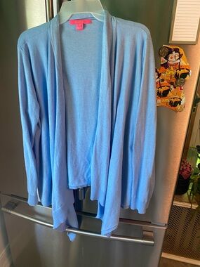 Lilly Pulitzer Sky blue waterfall Women's Cardigan XL